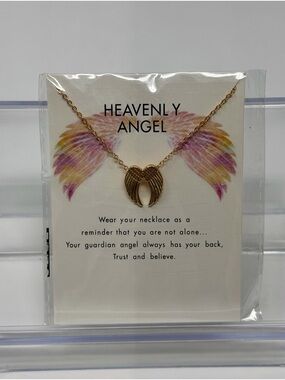 Heavenly Angel Gold Wing Necklace
